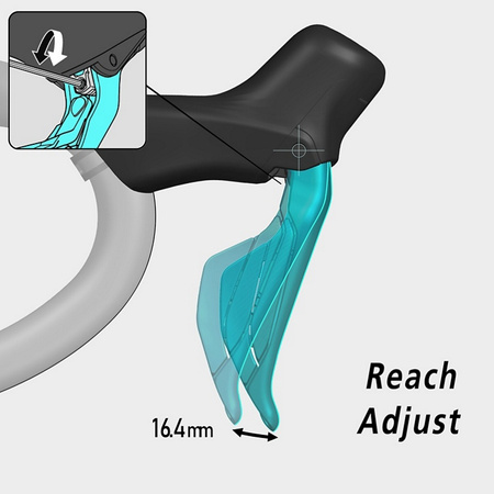 Klamkomanetka z hamulcem SHIMANO 105 Di2 przód